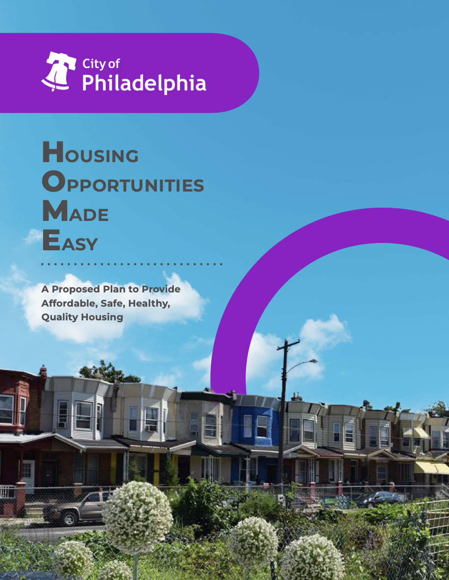 H.O.M.E. (Housing Opportunities Made Easy) Initiative: A Proposed Plan to Provide Affordable, Safe, Healthy, Quality Housing
