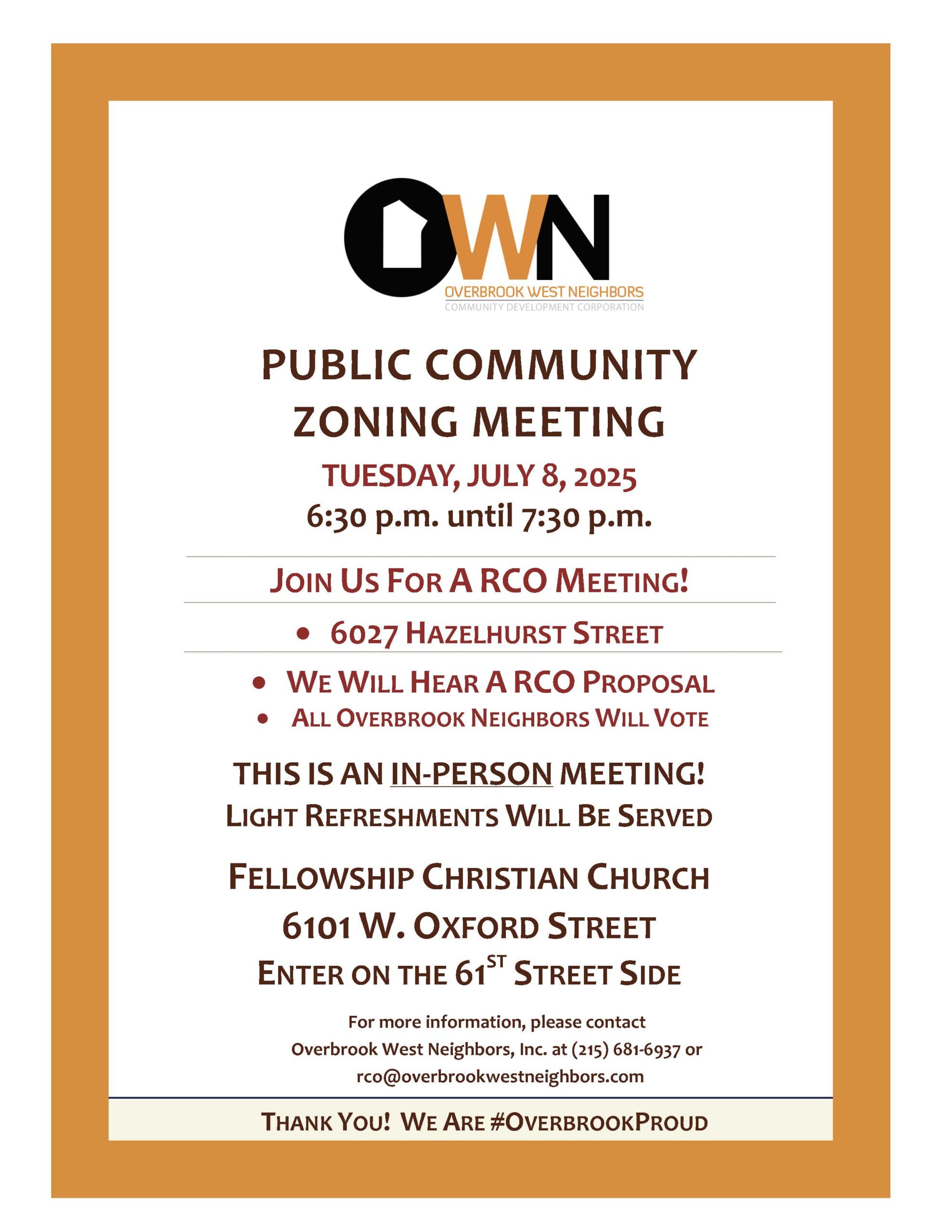 RCO Meeting Flyer