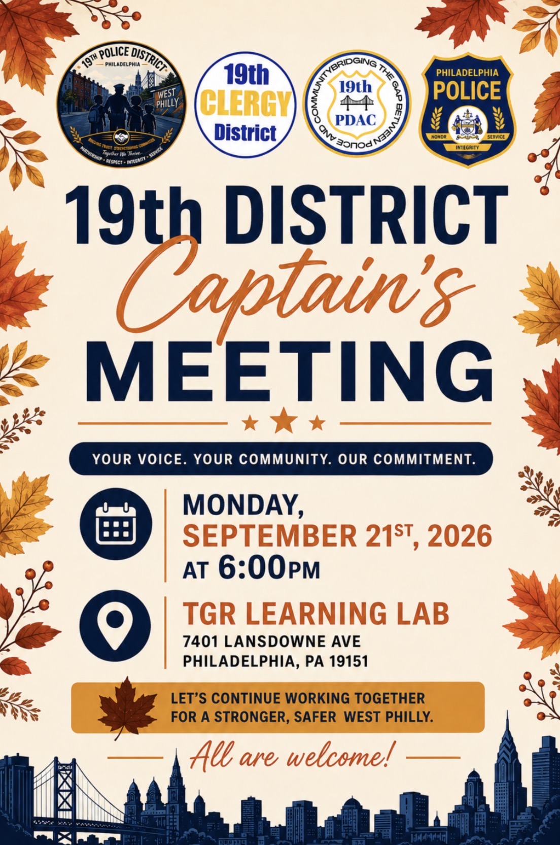 19th Police District Captain’s Meeting